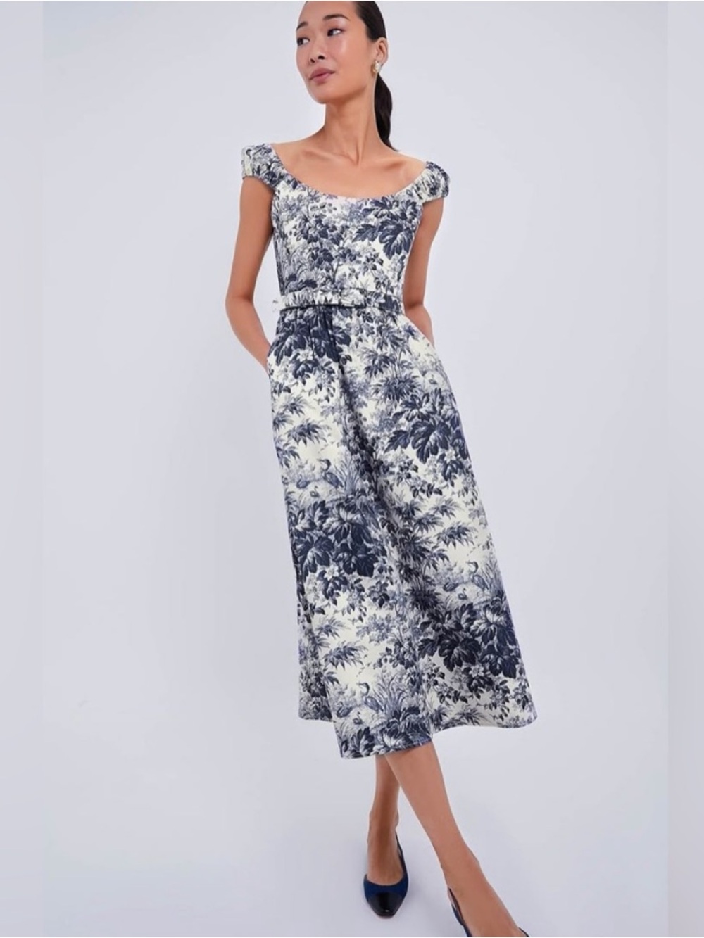 Tuckernuck Navy Cypress Toile Eira/Melanie Dress NWT